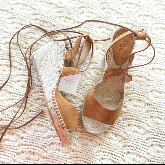 Romena genuine leather handmade lace up espadrille - Picture 2 of 5